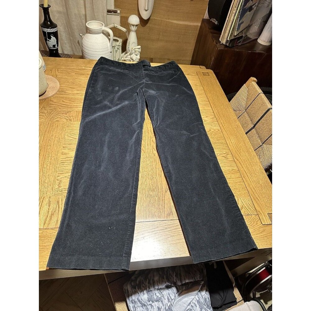 Talbots Corduroy Pants Womens Sz 14 Black Heritage Modern Stretch Chino Woman